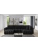 MF Design Bonita Recamiere Links in Schwarz -  (L) 175 x (B) 350 x (H) 92 cm