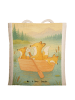 Mr. & Mrs. Panda Shopping Tasche Fuchs Kanufahren Design ohne Sp... in Weiß