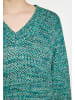IZIA Damen Strick Pullover in Blau Mehrfarbig