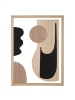 Mauro Ferretti Abstraktes 3D-Dekorpaneel aus braunem Holz, 60 x 2 x 80 cm