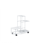 relaxdays Pflanzenständer in Weiß - (B)61,5 x (H)60,5 x (T)26 cm