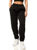 DAILY COTTON Jogginghose - im Straight-Fit als Lange Trainingshose Sweatpants in Schwarz