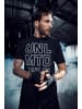 JP1880 Kurzarm T-Shirt in schwarz