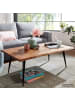 FineBuy Couchtisch in Braun / Sheesham / 110x60x40