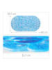 relaxdays Badewannenmatte in Blau - (B)68 x (T)35,5 cm