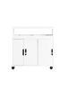 SoBuy Toiletten-Schrank in Reinweiß - (W) 20 x (H) 71 x (L) 70 cm