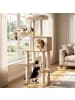 COSTWAY Kratzbaum Holz 148 cm in Beige