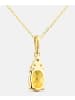 Diamant L'éternel Kette mit Anhänger, mit Citrin, 375 Gelbgold