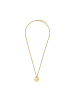 Tom Tailor Kette mit Anhänger Edelstahl, IP gold in gold