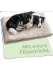 Knupis Selbstheizende Hundedecke 90x60 cm – Wärmematte waschbar, rutschfest