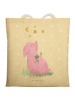 Mr. & Mrs. Panda Tote Bag Schwein Glück ohne Spruch in Gelb Pastell