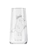 Mr. & Mrs. Panda Sektglas mit Gravur Fuchs Blumen ohne Spruch in Transparent