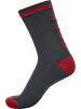 Hummel Low Socken Elite Indoor Multisport Erwachsene in EBONY/FLAME SCARLET