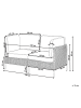 Beliani 2-tlg Gartensofa OMEGANA in Beige/Schwarz