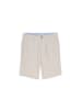 Tom Tailor Short in cashew beige stripe
