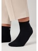 SNOCKS Retro Sneaker Socken aus Bio-Baumwolle 4 Paar in Schwarz (SNOCKS)