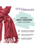 styleBREAKER Schal in Bordeaux-Rot