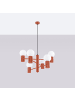 Nice Lamps Kronleuchter ORBITAL 6 red H 230 cm