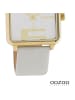Oozoo Analog-Armbanduhr Oozoo Timepieces hellgrau extra groß (ca. 30x30mm)