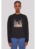 F4NT4STIC Oversize Sweatshirt Ente Ostereier Blumen Küken in schwarz