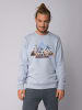 wat? Apparel Sweatshirt Geometric Landscape in Serene Blue