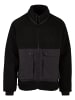 Urban Classics Urban Classics Herren Short Raglan Sherpa Jacket in black/black