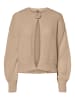 Pieces Strickjacke in Greige