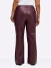 sheego Lederimitat-Hose in burgund
