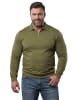 Men Plus Poloshirt in khaki grün
