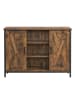 VASAGLE Sideboard Daxton in Braun-Schwarz - (B)35 x (H)70 x (T)100 cm