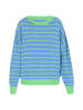 mimo Women Sweater in BLUE STRIPES