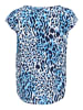 SAINT TROPEZ Top BlancaSZ Casual fit in Baby's Breath Blue Animal