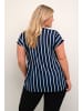 KAFFE curve Bluse ärmellos KCsida Regular fit in Midnight Marine/Chalk Stripe