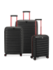 Roncato B-Flying Move 4 Rollen Kofferset 3-teilig mit Dehnfalte in nero fumo