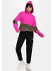 myMO ATHLSR Damen Schlupfjacke in Pink Beige Leo