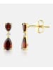 Diamant L'éternel Ohrhänger, mit Granat, 375 Gelbgold
