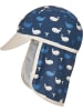 Playshoes Kinder Mütze "UV-Schutz Muetze Wal" in Blau