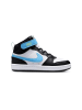 Sneaker Court in White/Football Blue-Black-Arctic Green