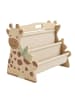 relaxdays Bücherregal Kinder "Giraffe" in Natur - (B)44,5 x (H)32,5 x (T)28 cm