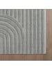 Teppich Boss Kurzflor Teppich Art 1121, Läufer - Silber