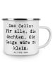Mr. & Mrs. Panda Camping Emaille Tasse Spruch Zeichenllo Magie mit Sp... in Weiß