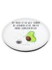 Mr. & Mrs. Panda Rund Magnet Avocado Tanzen mit Spruch in Weiß