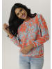 Aniston SELECTED Shirtbluse in orange-hellblau-weiß
