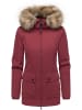 ragwear Kurzmantel Monadetta Warm YOUMODO in Wine Red