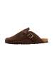 Divine Factory Leder-Pantoletten Noga Joasis Edge Braun