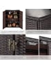 tectake Aluminium Gartenschrank, 75 kg Belastbarkeit, 84,5 x 40,5 x 103,5 cm