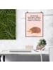 Mr. & Mrs. Panda Art Print Igel Herzen Design mit Spruch in Weiß