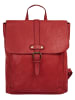 Samantha Look Rucksack echt Leder in rot