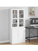 HOMCOM Bücherschrank in Weiß 76L x 40B x 178,5H cm