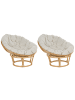 Beliani 2er-Set Sessel SALVO in /Beige